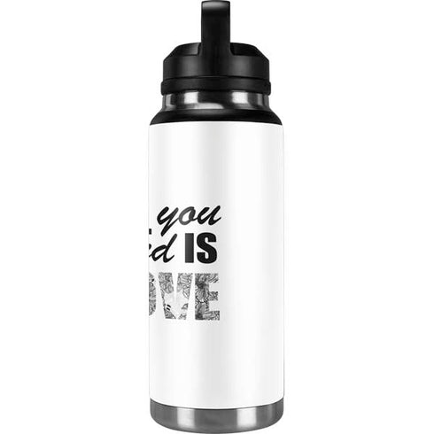 All You Need Is Love BW YETI Rambler 36oz Bottle Skin