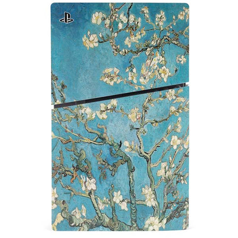 Almond Branches in Bloom by Van Gogh PS5 Slim Disk Console Skin