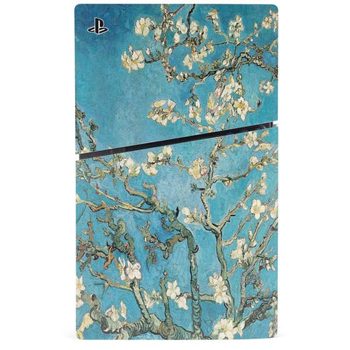 Almond Branches in Bloom by Van Gogh PS5 Slim Digital Edition Bundle Skin