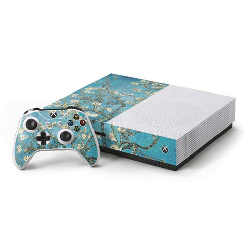 Vincent Van Gogh Almond Branches in Bloom Xbox One S Console and Controller Bundle Skin