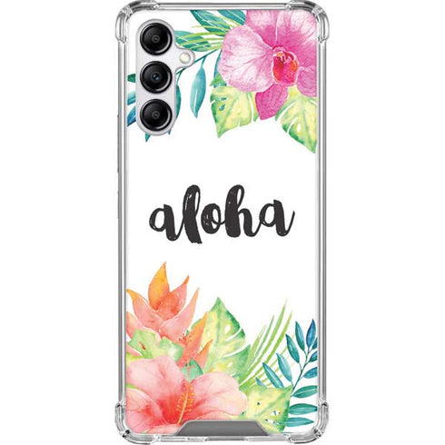 Aloha Tropical Galaxy A14 5G Clear Case