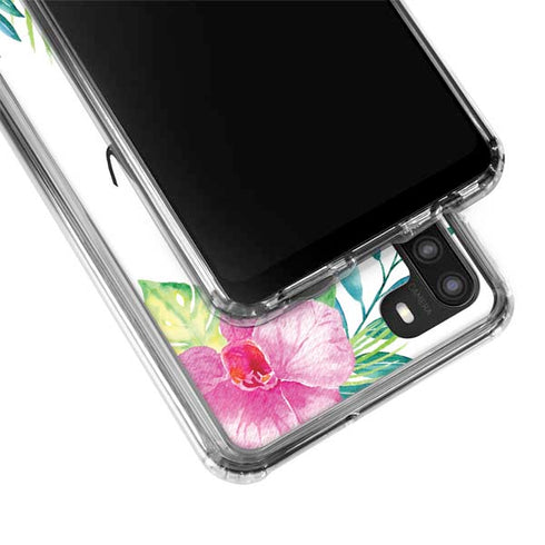 Aloha Tropical Galaxy A21 Clear Case