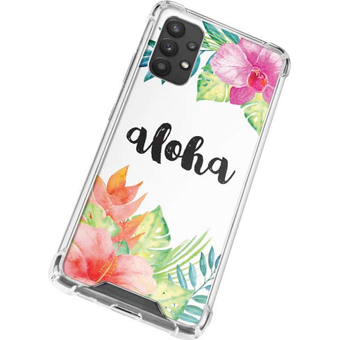 Aloha Tropical Galaxy A32 5G Clear Case