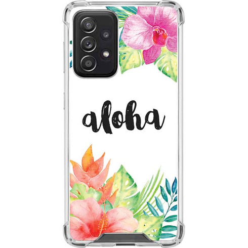 Aloha Tropical Galaxy A52 5G Clear Case