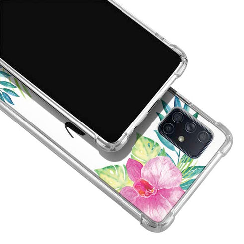 Aloha Tropical Galaxy A71 5G Clear Case