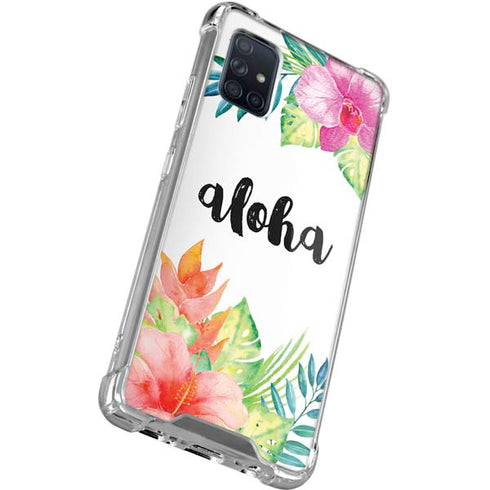 Aloha Tropical Galaxy A71 5G Clear Case