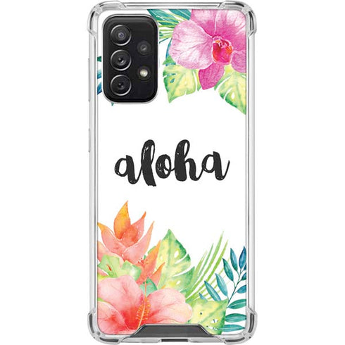 Aloha Tropical Galaxy A72 5G Clear Case