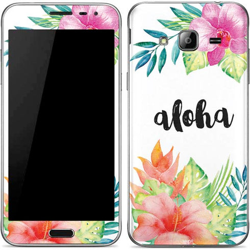 Aloha Tropical Galaxy J3 Skin