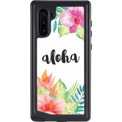 Aloha Tropical Galaxy Note 10 Waterproof Case