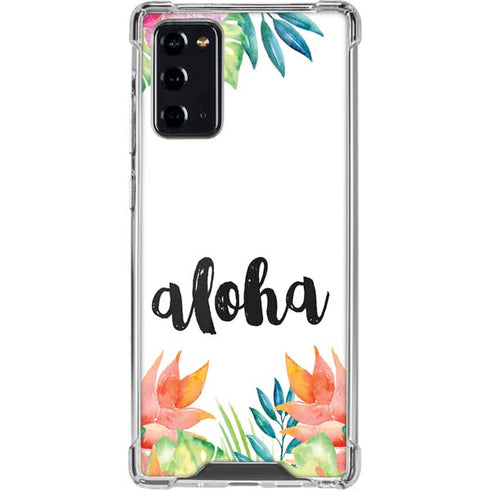 Aloha Tropical Galaxy Note20 5G Clear Case