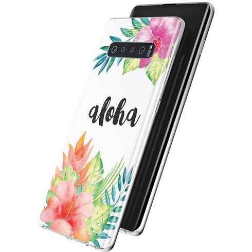 Aloha Tropical Galaxy S10 Plus Skin