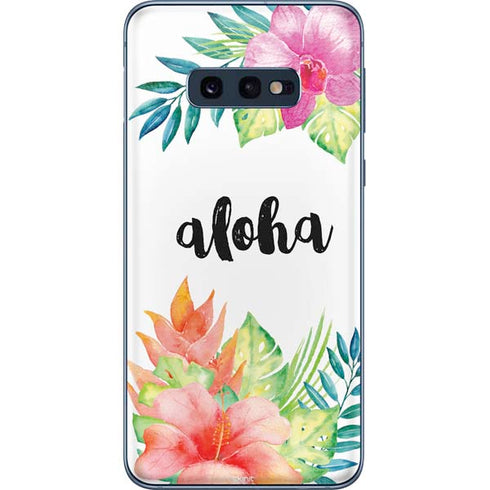 Aloha Tropical Galaxy S10e Skin