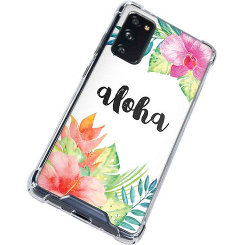 Aloha Tropical Galaxy S20 FE Clear Case