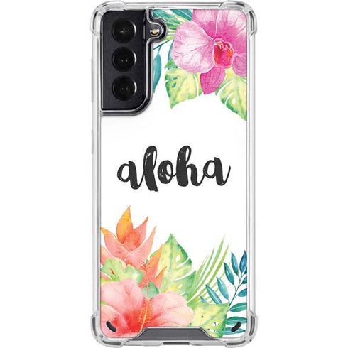 Aloha Tropical Galaxy S21 5G Clear Case