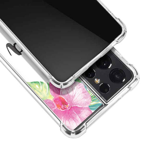 Aloha Tropical Galaxy S21 Ultra 5G Clear Case