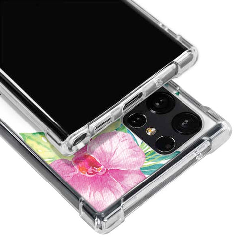 Aloha Tropical Galaxy S22 Ultra Clear Case