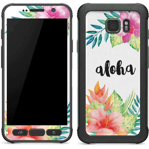 Aloha Tropical Galaxy S7 Active Skin