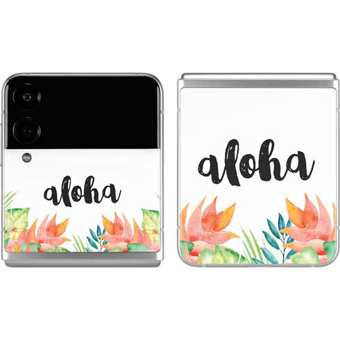 Aloha Tropical Galaxy Z Flip4 5G Skin