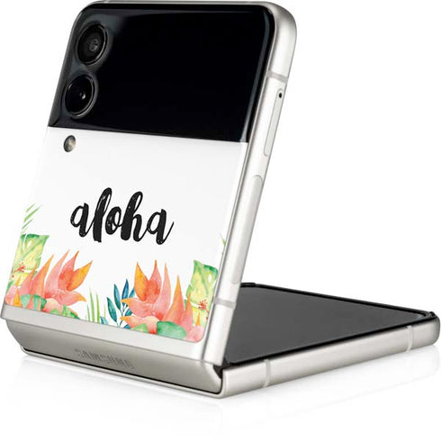 Aloha Tropical Galaxy Z Flip4 5G Skin