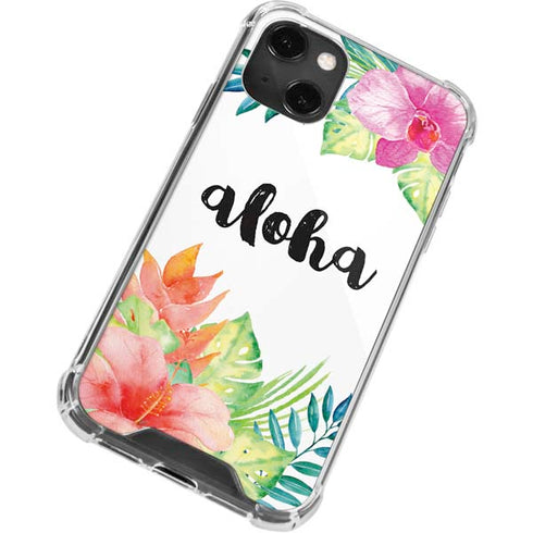 Aloha Tropical iPhone 14 Plus Clear Case