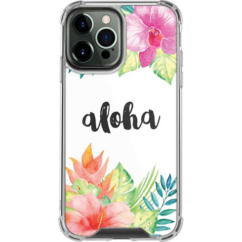 Aloha Tropical iPhone 14 Pro Max Clear Case