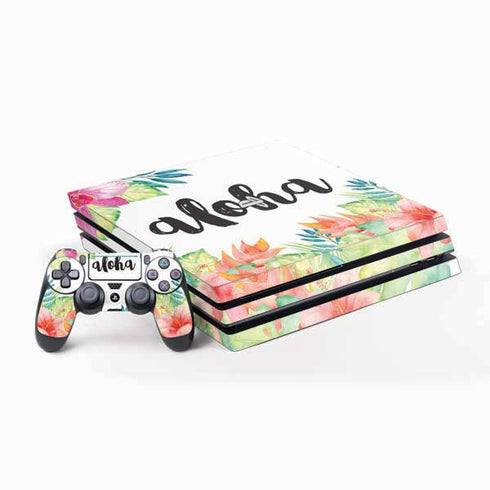 Aloha Tropical PS4 Pro Bundle Skin