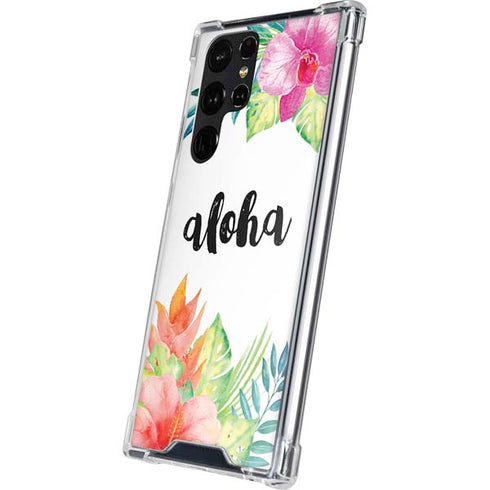 Aloha Tropical Galaxy S24 Ultra Clear Case