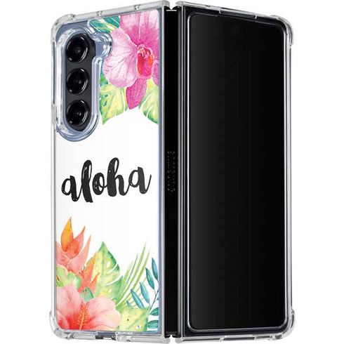 Aloha Tropical Galaxy Z Fold5 5G Clear Case