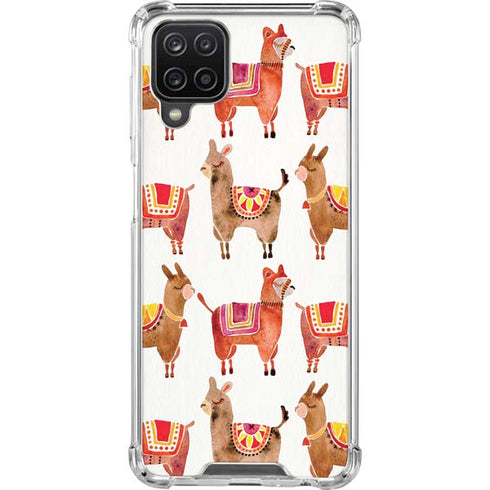 Cat Coq Alpacas Galaxy A12 Clear Case