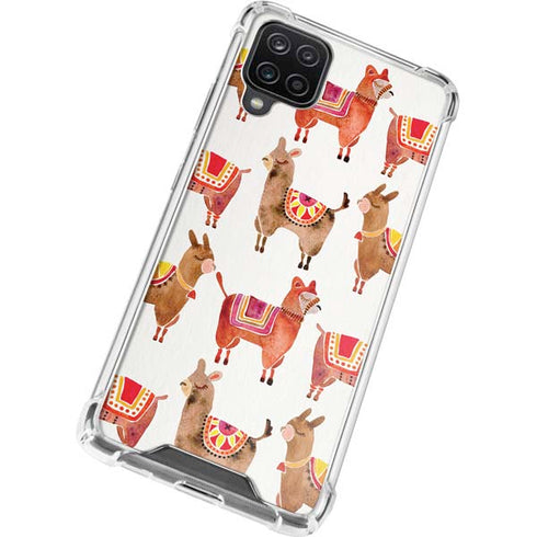 Cat Coq Alpacas Galaxy A12 Clear Case