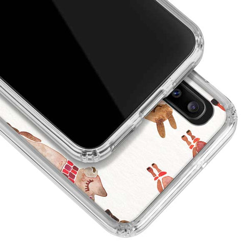 Cat Coq Alpacas Galaxy A20 Clear Case