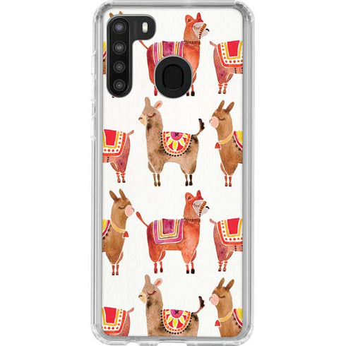 Cat Coq Alpacas Galaxy A21 Clear Case
