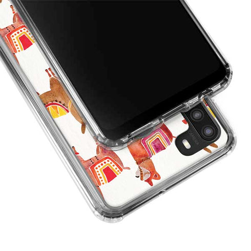 Cat Coq Alpacas Galaxy A21 Clear Case