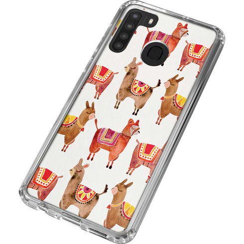 Cat Coq Alpacas Galaxy A21 Clear Case