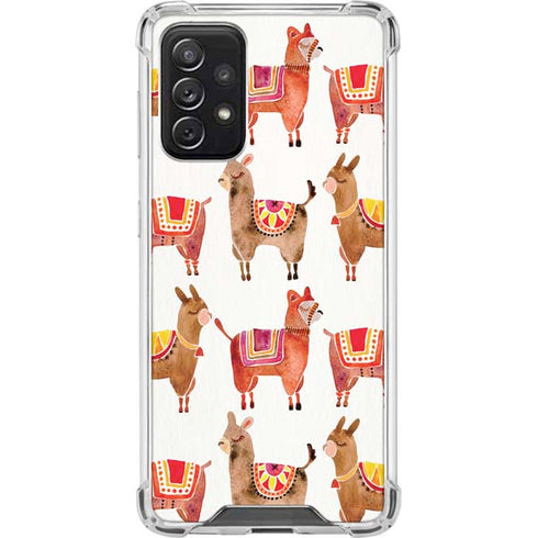 Cat Coq Alpacas Galaxy A72 5G Clear Case