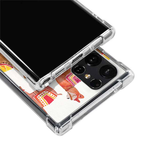 Cat Coq Alpacas Galaxy S22 Ultra Clear Case