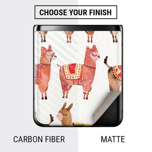 Cat Coq Alpacas Galaxy Z Flip Skin