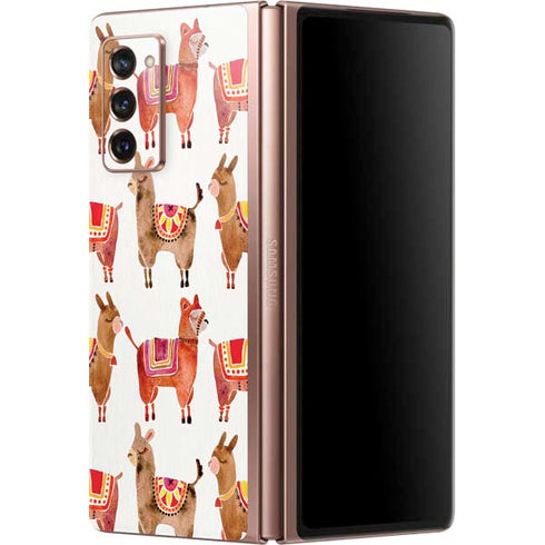 Cat Coq Alpacas Galaxy Z Fold2 5G Skin
