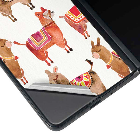 Cat Coq Alpacas Galaxy Z Fold4 5G Skin