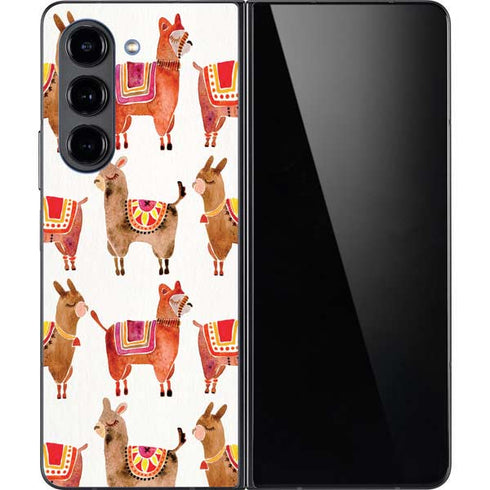 Alpacas by Cat Coq Galaxy Z Fold5 5G Skin