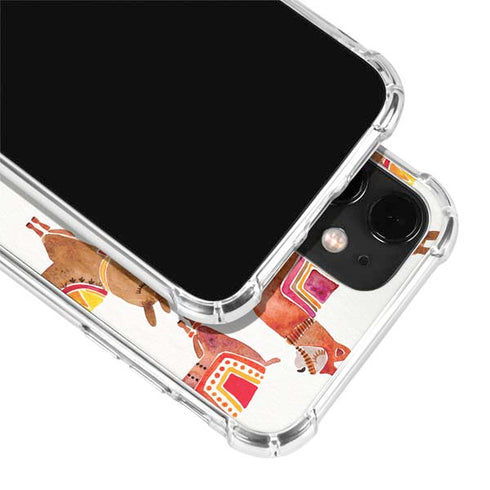 Cat Coq Alpacas iPhone 12 Clear Case
