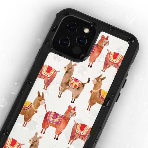 Cat Coq Alpacas iPhone 12 Pro Waterproof Case