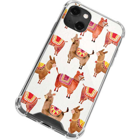 Cat Coq Alpacas iPhone 13 Mini Clear Case