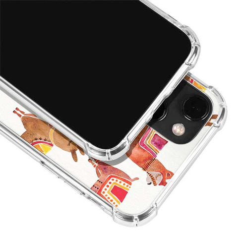 Cat Coq Alpacas iPhone 14 Plus Clear Case
