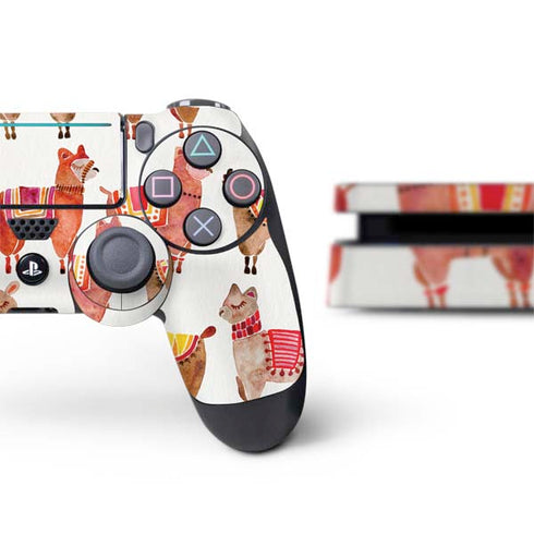 Cat Coq Alpacas PS4 Slim Bundle Skin