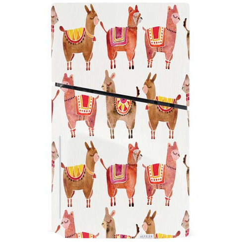Alpacas by Cat Coq PS5 Slim Disk Console Skin
