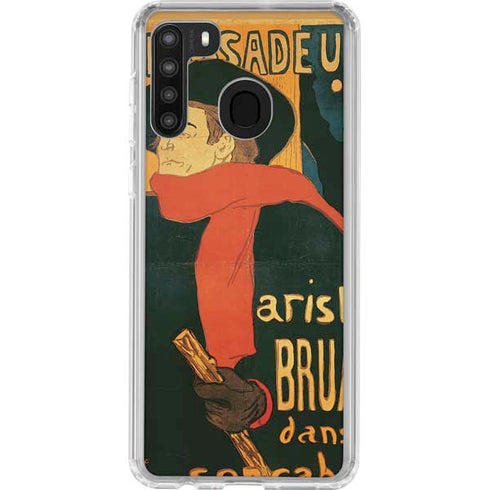 Henri Toulouse-Lautrec Ambassadeurs Aristide Bruant Galaxy A21 Clear Case