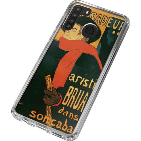 Henri Toulouse-Lautrec Ambassadeurs Aristide Bruant Galaxy A21 Clear Case