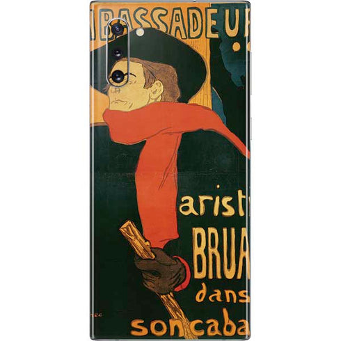 Henri Toulouse-Lautrec Ambassadeurs Aristide Bruant Galaxy Note 10 Skin