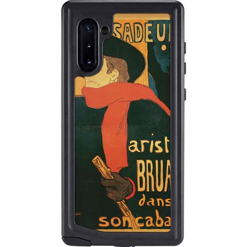Henri Toulouse-Lautrec Ambassadeurs Aristide Bruant Galaxy Note 10 Waterproof Case
